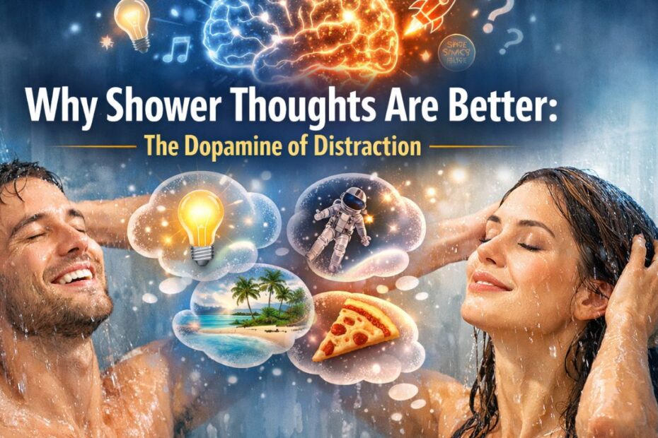 Why Shower Thoughts Are Better: The Dopamine of Distraction