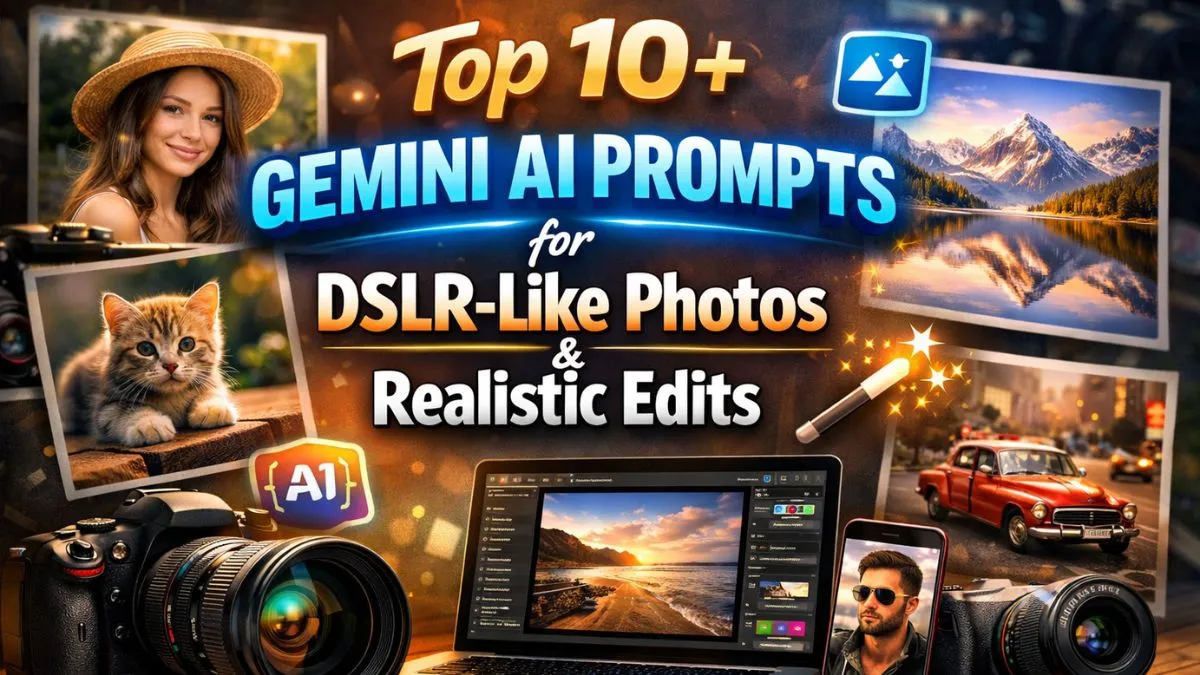 Top 10+ Gemini AI Prompts for DSLR-Like Photos & Realistic Edits